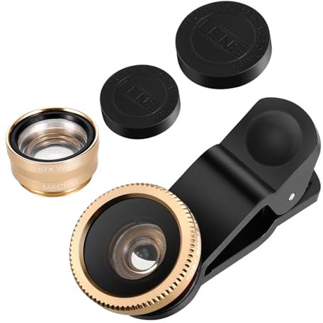 VILLCASE Handy Kameraobjektiv Super Weitwinkel Makro Und Fischaugenlinse Clip Installieren