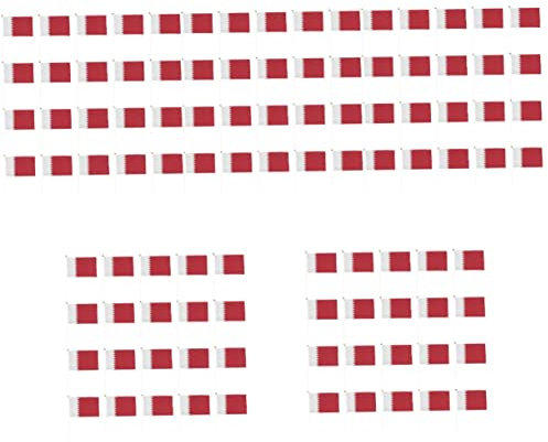 INOOMP 250 STK Katar Schwenkt Flagge Länderflaggen-partyzubehör Internationale Stockfahnen Kleine Nationalflaggen Auf Stöcken Bootsflaggen Polyester 28c Partybedarf