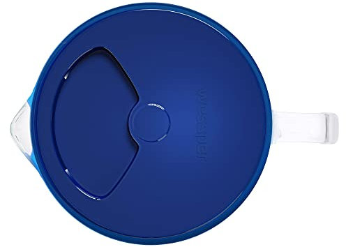 Wessper Ersatz-Deckel für Wasserfilter Kanne Wasserkaraffe | Blau Kannendeckel kompatibel mit Wessper Filterkanne BASIC & CRYSTALLINE - AquaClassic/AquaMAX | Ersatzteil für Kunststoff & Glaskanne