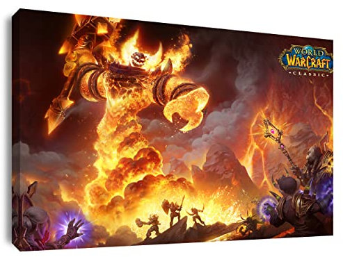 Artis Prints Leinwandbild World of Warcraft, Geschmolzener Kern, Wow, Klein bis XXL, Inneneinrichtung - Wohnzimmer - Wohnung, Dekoration
