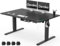 Devoko 140x80cm Escritorio Elevable Eléctrico de Carga Tipo A, Escritorio para Computadora Ajustable en Altura con Bandeja de Gestión de Cables y Memoria de 3 Funciones, Negro