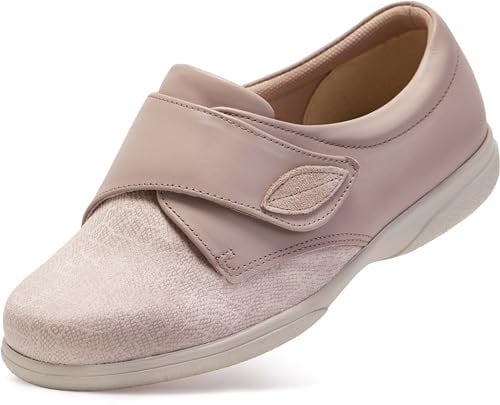 Cosyfeet Karena - Taupe Mosaic - 6-6E - Extra Wide Women's Shoes