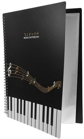 Toyvian Notenmappe Aus Kunststoff Dokumentenordner Für Musikinstrumente Wie Klavier Blasorchester Orgel Notenblätter Papierordner Musikzubehör Zum Binden
