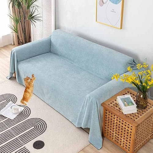 Sofabezug Ecksofa Stretch Ohne Armlehne U Form 2 Sitzer 3 Sitzer Sofaschoner rutschfest Sitzfläche I Form Ecksofa Wasserdicht Katze Für Hunde Sofa Überzug(#7,180 * 340cm)