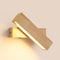 HMAKGG LED Wandleuchte Holz mit Schalter, 6W Wandlampe Innen Holz Schlafzimmer Bett Wandbeleuchtung, Wandlicht Treppenhaus Warmweiß Flurlampe, 360° Drehbare