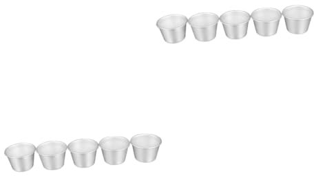 Ciieeo 10pcs Reusable Healthy Baking Mold Pan for Cake Decorating Simple Baking Gadgets for Tray Needs