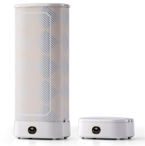 Secadora portátil, máquina de planchado con prensa a vapor, circulación de aire caliente de 360°, secadora de ropa automática de 1000 W que seca y alisa las camisas