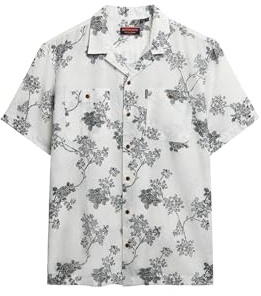 Superdry Herren Kurzärmeliges Strandhemd