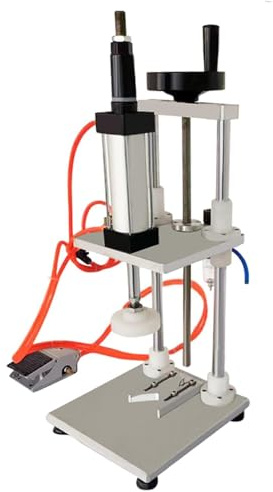 TXGJWRA Pneumatic Small Bottle Capping Machine, Capping Machine, 0.4-0.9PA Perfume Sealing Machine, Cap Locking Machine, Aluminum Plastic Cap Sealing Machine Equipment,