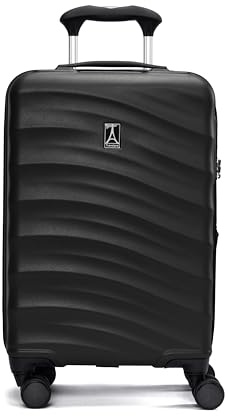 Travelpro Maxlite Air V2 Hardside Expandable Carry on Luggage, 8 Spinner Wheels, Lightweight Hard Shell Suitcase, TSA lock, Black, Carry On 20-Inch