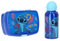 Fiambrera con botella de agua de Disney Stitch, color azul, juego de 2 piezas, ideal para la escuela, guardería y excursiones