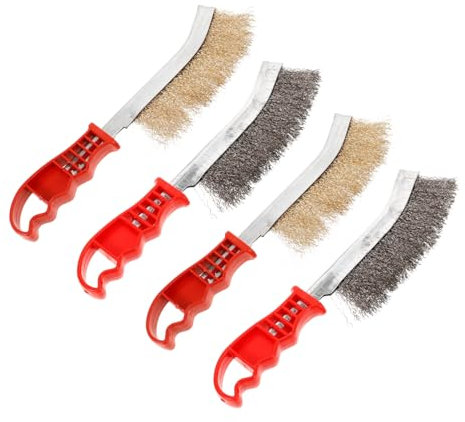 DIYEAH 4pcs Reusable Grill Brush for Outdoor Barbecue Wear-resistant Grill Cleaner Easy-grip Handle