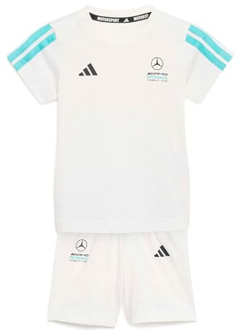 adidas Unisex Kids MERCEDES-AMG PETRONAS FORMULA 1 TEAM DNA BABY KURZARM-JOGGINGANZUG