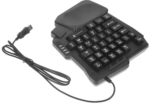 Uonlytech Compact Backlit Gaming Keyboard Keys Mechanical Feel Rgb Light Easy Setup for Home Entertainment and Gaming Enthusiasts Friends