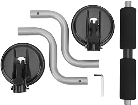 Segrehy Kajak Rollenlader, Premium Aluminiumlegierung mit Saugnapfmontage, Einfach zu montierende Rollenhalterung für Autos, SUVs und Lastwagen, Mit Schaumscheibe und Schutzwatte