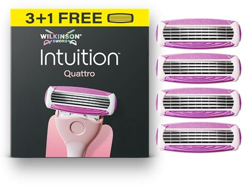 Wilkinson Sword Intuition Quattro, 3 Ersatzklingen + 1 gratis