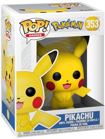 Funko Pop! Games: Pokemon - Pikachu - Vinyl-Sammelfigur - Geschenkidee - Offizielle Handelswaren - Spielzeug Für Kinder und Erwachsene - Video Games Fans - Modellfigur Für Sammler und Display