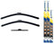 Jurmann® Vision+ Aero Scheibenwischer 700/600 + 300 mm Komplettsatz Vorne + Hinten Wischblatt Satz C-MAX [11] ab Bj 08.10-