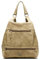 MISAKO Nili Diebstahlsicherer Rucksack - Kleiner und Geräumiger Damen-Casual-Rucksack, Anti-Diebstahl, Kamel, 29 X 32 X 10 cm