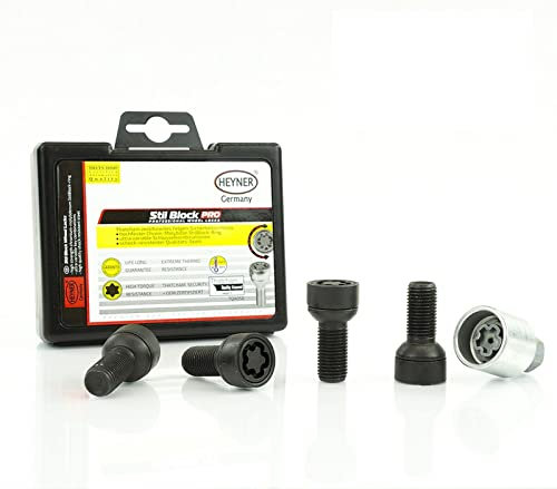 Fits Seat Ibiza Models Heyner Germany Stil Block PRO Locking Wheel Nuts M14x1.5 Set 4 Locks Thatcham Quality Assured Bolts 085/5-B