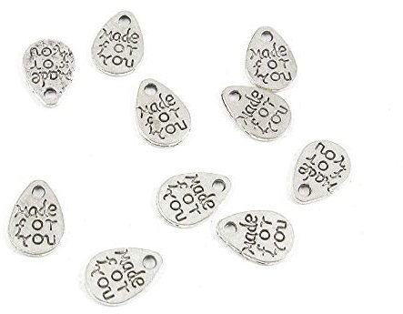 Anhänger D5LI7X Antik-Silber für Schmuck, zum Basteln und Basteln silberfarben antik-optik