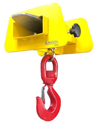 A. Weyck Tools Lasthaken für Gabelstapler Tragkraft 1t Maße: 290x145x230 Stapler Traverse 92