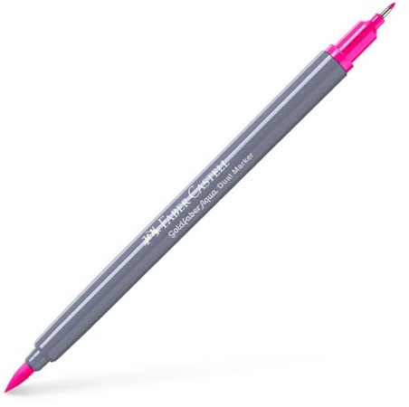 Faber-Castell Creative Studio Goldfaber Aqua Dual Marker, hellviolett rosa, Einzelmarker, für Kunst, Handwerk, Zeichnen, Skizzieren, Zuhause, Schule, Universität, Ausmalen
