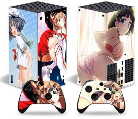 BUCEN Housse Protection Vinyle Console pour X-Box Series X Skins Wrap Sticker avec Deux Autocollants Contrôleur sans Fil Gratuits 95235 Autocollant