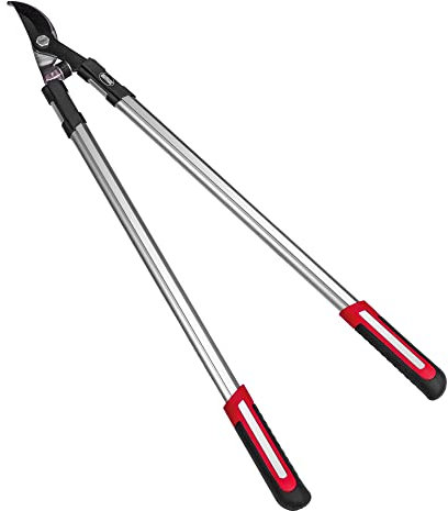 Amig - Forbici da Potatura a Due Mani | Manico in Alluminio e Lama Rivestita in Teflon | 45 cm | Taglio Bypass | Capacità di Taglio 38 mm | Per Rami Verdi e Umidi di Alberi e Arbusti