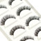 Vivis 5 Pairs False Lashes Russian Eyelashes 3D Strip Natural Short Wispy Thick Fluffy Fake D Curl - 007