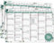 TOBJA Tafelkalender 2026 A4 Eukalyptus - 3x Kalender 2026 mit Ferien & Feiertagen | Jahreskalender, Wandkalender 2026 DIN A4 als Jahresplaner | Blattkalender 12 Monate (3 Stück Papier)
