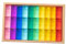 EHJRE Acryl Bausteine Kinder Regenbogen, Rainbow Building Blocks Set, Glatt Stapelspiel Würfelblöcke Bausteine-Set Cubes Stacking Toy für Kindergarten, 30 Stück