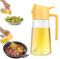 SWEET VIEW 470 ML Spray Pour Huile et Distributeur d Huile, Huile d'olive Distributeur verseur pour, Cuisine,Friteuse d'air,Salade, Barbecue (Jaune)