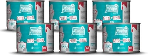 MjAMjAM VetCat - Premium Nassfutter für Katzen - Diät - Niere - Renal - Huhn, 6er Pack (6 x 200g), getreidefrei