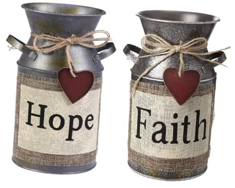 Alipis 2stücke Vintage Blumenbehälter Retro Blumenbucket Für Kreative Blumenarrangements Rustikale Tischdekoration Und Wohnaccessoires Für Zuhause Und Garten