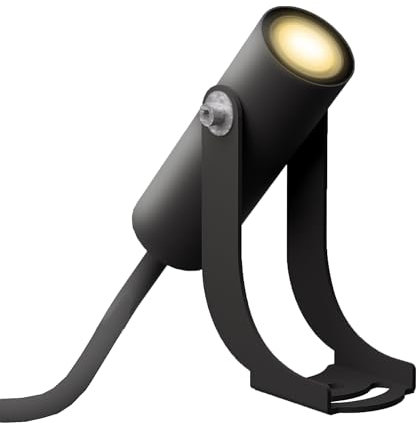 SSC-LUXon TARONA Mini Gartenstrahler Wegeleuchte Ambientespot schwarz 2W warmweiß IP65 Außenleuchte Carport Veranda Eingang