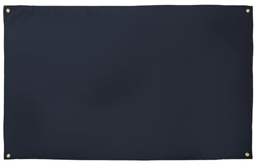AZ FLAG Einfarbige Flagge, Schwarz, 150 x 90 cm, mit 4 Ösen, Pavillon, Farbe Schwarz, für Balkon oder Wand
