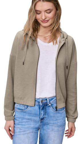 Street One Damen Langarm Jacke mit Kapuze und Zipper