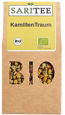 SARITEE Bio KamillenTraum lose I Kamillentee mit aromatischen Kamillenblüten aus kontrolliert biologischem Anbau I Detox Tee I Fastentee I Babytee I Magentee I 30 g