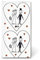 Taschentücher (6er Set / 60Stück) 4-lagig Just married Hochzeit Liebe