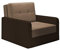 mb-moebel kleines Sofa mit Schlaffunktion und Bettkasten Schlafsessel Gästebett Jugendsessel Couch Bettsofa ERIK01 (Bahama 06 + Bahama 08)