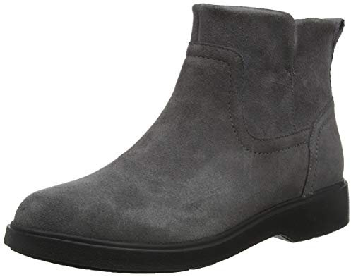 Clarks Un Elda Lo, Stivali Arricciati Donna, Grigio (Grey Suede Grey Suede), 39 EU