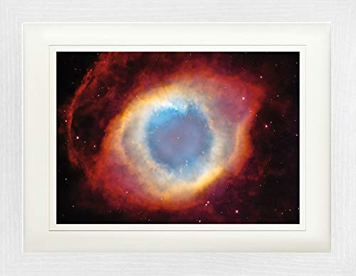 1art1 Der Weltraum Poster Der Helixnebel, Das Auge Gottes Gerahmtes Bild Mit Edlem Passepartout | Wand-Bilder | Im Bilderrahmen 40x30 cm