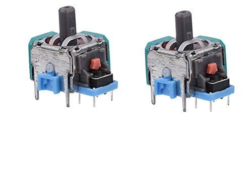 Oumij 3D-Rocker-Joystick-Modul Thumb Stick Analog Joystick Ersatz Analog-Stick-Joystick für 4 Austausch des drahtlosen Daumenstiftsensors