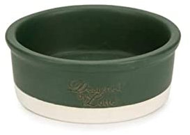 KARLIE Keramiknapf Designed by LOTTE JOA schwer für Hunde (Grün, Ø 16cm)