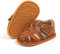 RVROVIC Baby Jungen Mädchen Sandalen Weiche Sohle Sommer Säugling Krippe Schuhe Leicht Kleinkind Prewalker Outdoor Walking Schuhe, 1-Braun, 12-18 Monate