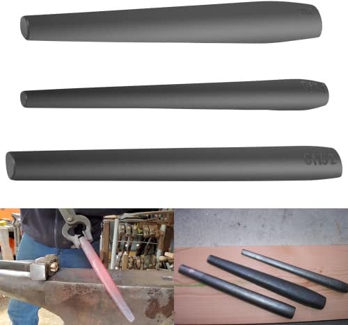 3 Pcs Blacksmith Drifts Kit Large Hammer Tomahawk Mouse Ax Drifts Hammer Eye Drift Tool Kit for Blacksmith Knifemakers Approximate 11” and 2 Lb
