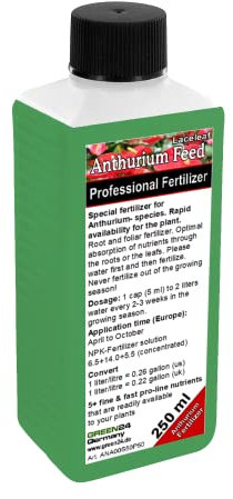 GREEN24 Engrais Anthurium HIGH-TECH Engrais végétal spécial pour fleurs de flamants roses, anthuriums 250ml