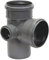 HT Rohr Doppelabzweig DN 110/50/110/90° Bogen Doppelverbindung Verzweigung Formstück (DN 110/50/110/90° LINKS)