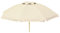 Tomaino - Parasol de plage coupe-vent, haute protection avec intérieur argenté résistant aux rayons UV - Avec articulation, sac de transport inclus, pour extérieur, mer, camping, écru, M